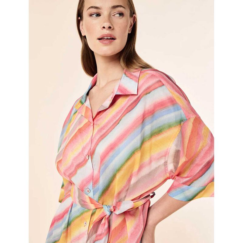 Papinelle Sophie Stripe Relaxed Maxi Nightshirt image number 2